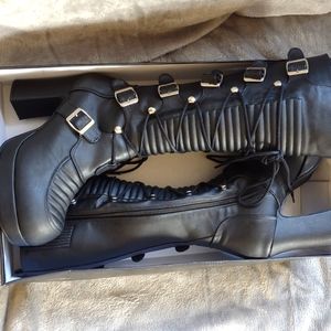 Black Platform Punk Goth Demonia Gothika-200 Boots size 11 NIB